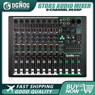 Professional Audio Mixer DGNOG GT08S 8 Channel Sound Board Console DJ Mixing System 99 DSP Sound Tab