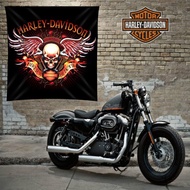 Motorcycle Flag Club/ Harley Davidson Flag Banner - HD BONE