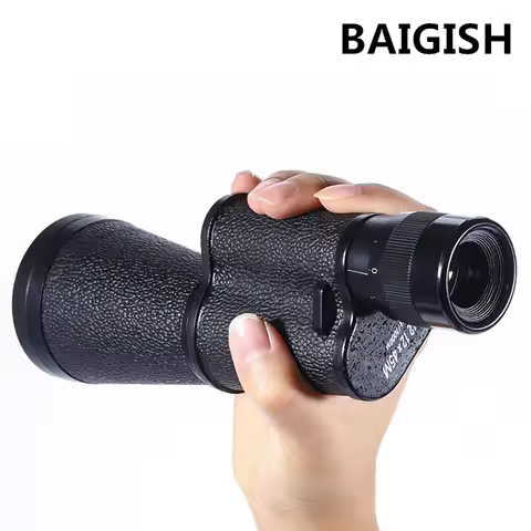 Telescope Baigish 12x45 10x40 8x30 Monocular Powerful Binocular Bak4 Prism Scope Optical For Hunting