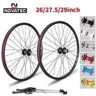 63U Novatec Mountain bike wheelset 26/27.5/29inch D041/D042 4 bearing 7-11 speed 32H Disc brak 1bz