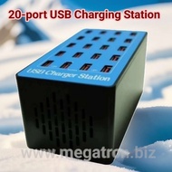 20 Port USB Charge Station - suitable for FM Tour Guide system Receivers