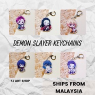 DEMON SLAYER KEYCHAIN | FJ ART SHOP | KEYCHAIN | DEMON SLAYER | ANIME