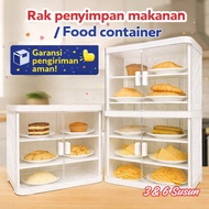Vellora Closed Food Cabinet Aesthetic 3-Tier/ 6-Tier/ Multipurpose Shelf/ Storage/ Food Shelf/