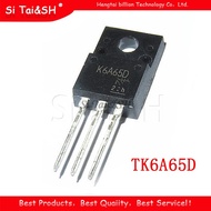10pcs TK6A65D TO 220F K6A65D TO 220 TK6A65 TO220F MOSFET N Ch FET 650V 4.0s IDSS 10 uA .95 Ohm
