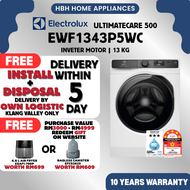 [FREE BASIC INSTALL] Mesin basuh Electrolux EWF1343P5WC 13kg| EWW-1343P5SC 13/9kg | UltimateCare 500