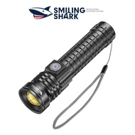 eeCCVV Smiling Rechargeable Torchlight XHP100 Flashlight Zoomable 18650 Type-c Charging 1000lumens 3 Modes Outage Emergency Outdoor Camping Fishing Hiking Patrol Lighting Lamp Long Battery