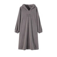 สบาย Devilish ชุดนอนสตรีฤดูหนาวโดยรวมเสื้อผ้าหลวมขนาดใหญ่พิเศษ Hooded Funny Devil Robe น่ารัก Sleep 