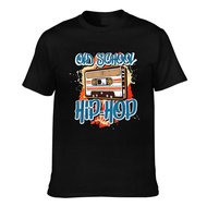 Summer Fashion Tee Retro Old School Hip Hop 80S 90S Graffiti Cassette Cotton Men Tshirt