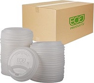 Eco-Products Renewable & Compostable Hot Cup Lids, Fits 10 to 20 oz Hot Cups, Case of 800 (EP-ECOLID