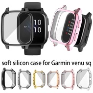 Protective case for Garmin venu sq smart watch Full Cover Screen Protector for garmin venu sq TPU Soft Cover for Garmin venu sq music