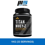 Agym Nutrition Titan Whey, 33 Servings (1KG) - Protein, Halal Whey Protein Powder, Muscle Building, 