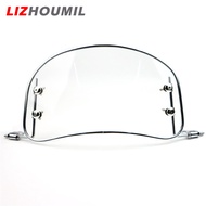 LIZHOUMIL Motorcycle Windshield Retro Front Wind Deflector Windscreen Modified Accessories For Scooter E-bike