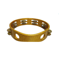 COCO - 9" GOLD TAMBOURINE WITH BRASS JINGLES