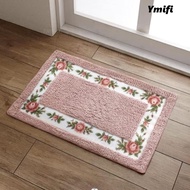 YMIFI 1 Pcs Flower Rug, Pink 16*24Inch Pink Rug,  Absorbent Microfiber Non-Skid Bathroom Rugs Bedroo
