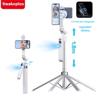 TiankePlus C17 Pro AI Smart Dual-Sided 360 Selfie Stick with Tripod | Bluetooth Remote Auto-Tracking