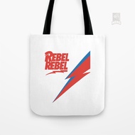 David Bowie Rebel Canvas Tote Bag