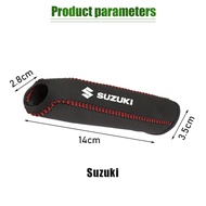 Cover Sarung Kulit Rem Tangan Mobil Handle Handbrake Protector Dengan Logo Toyota