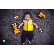 Newborn Costume Baby Photo Contractor VEST CONTRACTOR VEST BOYS' CLOTHES/ GIRLS' CLOTHES