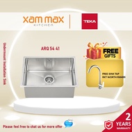 [FREE TAP, FREESHIP] Teka - ARQ 54 41 Undermount Stainless Steel Kitchen Sink / Stainless Steel Sink / Blanco Sink