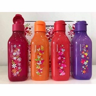 Tupperware Eco Bottle 500ml Flip Top Cover Eco Bottle Bpa Free Funky Cool Sparkle Square botol air T