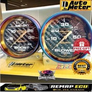 Ori Thailand Auto Meter Blower Boost Meter Carbon Fiber 35psi 60Psi Meter Gauge Diesel Car Titanium