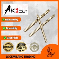 AKICUT M35 COBALT 1mm-6.5mm or 1/32'' to 1/4'' JAPAN HSS STANDARD HSS STRAIGHT SHANK Stainless Steel