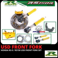 HONDA RS150 RS-X USD FORK DEPAN RAPIDO ADJUSTABLE / R2 SERIES RAPIDO BRAKE CALIPER / FORGED FLOATING
