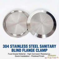 INARANJA Tri Clamp TC Blind Cover, Rust Proof Quick Opening Sanitary End Cap, Durable 1.5" 2" 3" 4" 