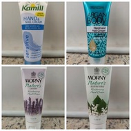 Kamill, Creightons, Morny Hand Creams