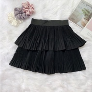 Freesize 2-storey pleated skirt &lt; 65kg - NOMI CV15