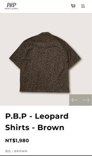 P.B.P - Leopard Shirts - Brown 24SS 豹紋襯衫