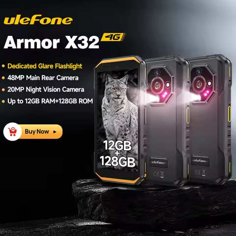 【2025 New】Ulefone Armor X32 4G Rugged Phone Smartphone Android 14 Waterproof up to 12GB RAM 128GB RO