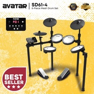 Avatar SD61-4 8-Piece Mesh Kit Electric Drum Set (5PC Drum Pad, 3PC Cymbal Pad) ( SD-61-4 / SD 61 / 