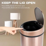 12公升USB充電非接觸式傳感垃圾桶  gawckp 12L USB Rechargeable Touchless Sensor Trash Bin with Lid