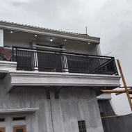 pagar dan balkon minimalis modern