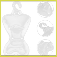 100 Pcs Coat Hanger Doll House Clothes Wardrobe Dollhouse Decor 9.50X5.50X2.50CM Transparent