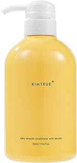 KIMTRUE Silky Smooth Conditioner with Lanolin, Hair Conditioner for Dry Damaged Hair Moisturizing repair, Paraben-Free, 500ml/16.9 fl oz