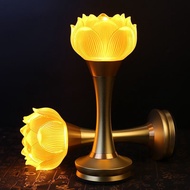 Lotus lamp New Buddha lamp Guanyin lotus lamp charging lotus lamp for a pair of led lamp Buddha lamp