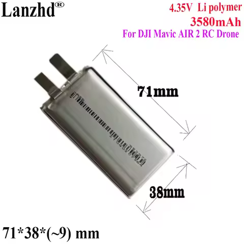1-12pcs Li 3.85V Max 4.4V 3580mAh Li-Polymer Replacement 953972 903872 DIY 3S Flight Battery Cell Fo