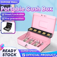 Cash Box Portable Money Safety Box With Lock Pink Cash Box Murah Safety Money Box With Password