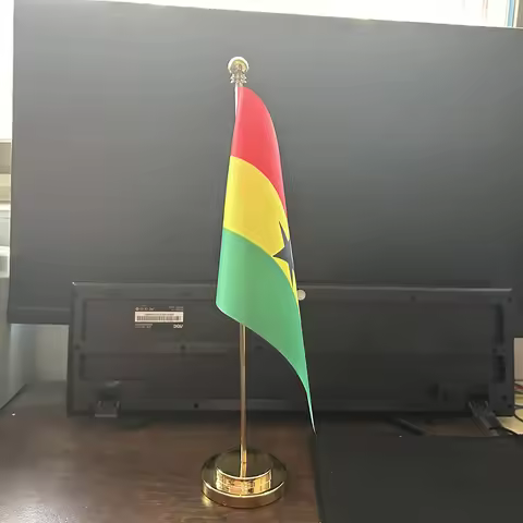 Office Desk Flag Of Ghana flag 14x21cm Ghana National Flag Country Banner Desk Ornaments Flags