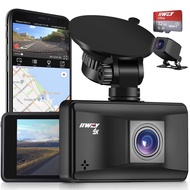 iiwey 4K Dash Cam Front and Rear with WIFI GPS, 3 Inch Touch Screen, Front 4K Rear 1080P or Single Front Mode 4K 2160p
