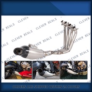 Full System Exhaust Under Belly For Honda CB 650R / CBR 650R / CB650R / CBR650R Akrapovic S-H6R14