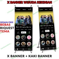 x banner wisuda kekinian [ free Desain ]