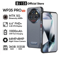 OUKITEL WP35 PRO 5G Mobiles 36GB+512GB 6.6inch 2.4K Display 11000mAh 64MP+8MP(Vision Camera) 14.9mm 