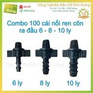 Combo of 100 Connectors with External Cone Threads to Head of 6 Cups - 8 Cups - 10 Cups - Phu Hung P