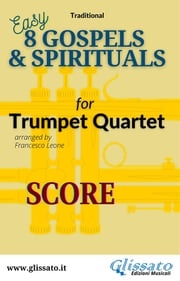 Trumpet quartet sheet music "8 Gospels &amp; Spirituals" score American Traditional