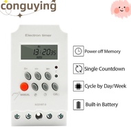 PONGUX Digital Timer, 12V 220V Timer Switch, Durable Display Relay 25A 110V Electrical Device Timer 