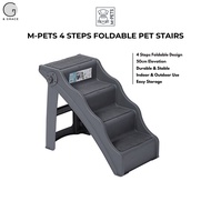 M-PETS 4 STEPS Foldable Pet Stairs / Pet Ladder / Pet Ramp