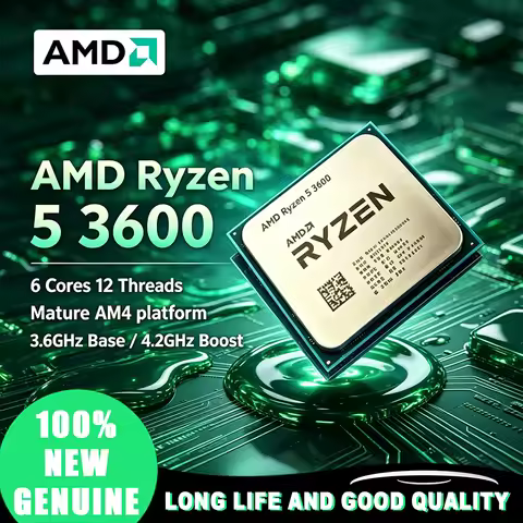 AM4 Tray 100% Brand New Original AMD Ryzen 5 3600 Desktop CPU 6 Core 12 Thread 3.6GHz Unlocked Overc